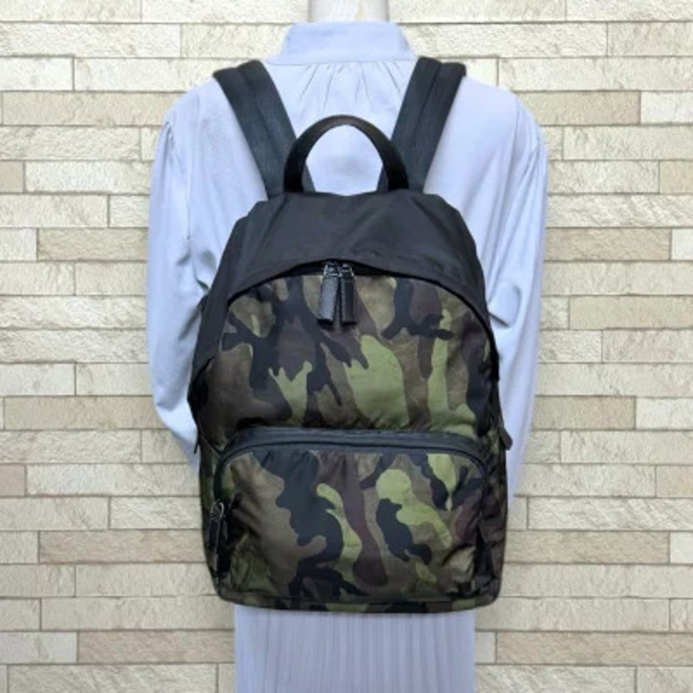 Prada camouflage backpack daypack Black